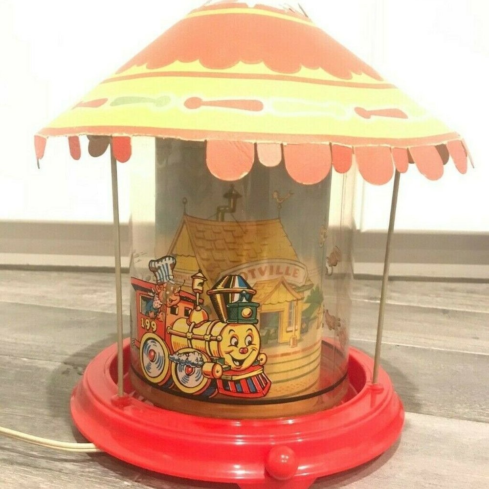 1948 Red Econolite Totville Train Motion Lamp